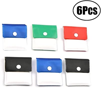6 pcs Pocket Ashtray Pouch- Fireproof PVC-Odor free-Portable Compact- Assorted Color