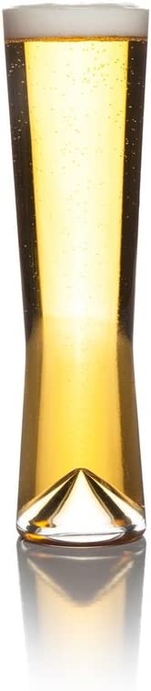 Sempli Monti-Pils Clear Pilsner Beer Glasses, Set of 2 in Gift Box