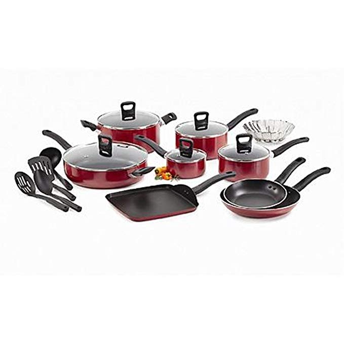 T-fal Banquet 18-Piece Non-Stick Cookware Set