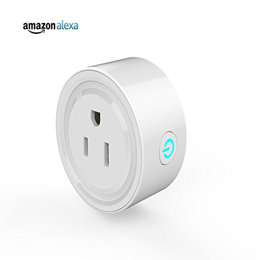 LUCKY CLOVER Mini Wireless Smart Plug,No Hub Required,Energy Monitoring Outlet, Wireless Wi-Fi Smart Timing Socket,Control your Devices from Anywhere,Works with Amazon Alexa (LC1001)
