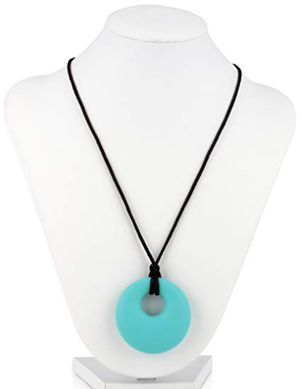 Nuby Teething Trends Hanging Pendant Teething Necklace - Aqua