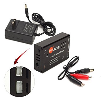 HOBBYTIGER 2S 3S LiPo LiFe Battery Balance Charger with Power Supply for RC Hobby Airsoft
