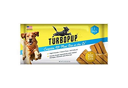 TurboPUP Complete K9 Peanut Butter Meal Bar Multipack (Pack of 6)