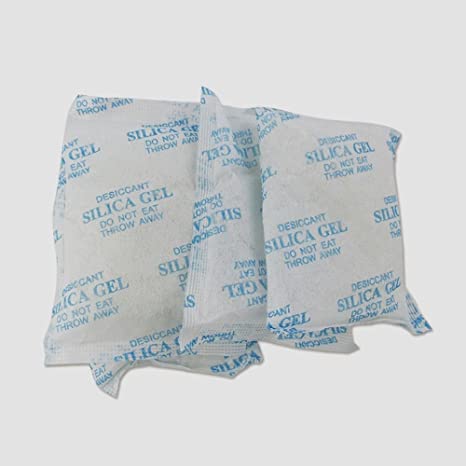 Generic Reusable Silica Gel Sachets Desiccant Damp Moisture Absorber Packets, 50 g - Set of 10 Pieces