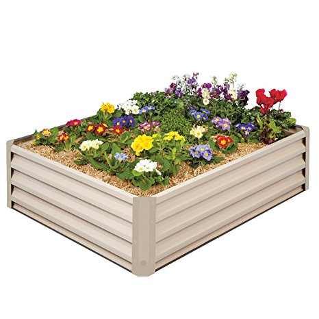 Metal Raised Garden Bed Kit - Elevated Planter Box For Growing Herbs, Vegetables, Flowers, and Succulents (1)