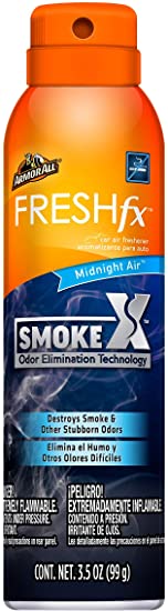 Armor All Smoke X Car Air Freshener and Purifier - Odor Eliminator for Cars & Truck, 3.5 Oz Spray Bottle, Midnight Air, 18960