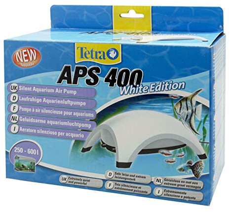 Tetra Aquarium APS400 Air Pump For 250-600 L Aquarium, White