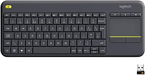 Logitech - Keyboard with Touchpad Logitech K400 Plus Black