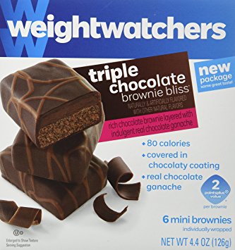 Weight Watchers Triple Chocolate Brownie Bliss Package of 3