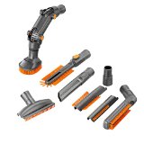 VonHaus Universal Vacuum Cleaner Attachments  Accessories for 32mm 1 14 inch and 35mm 1 38 inch Standard Hose - 8 Pc Crevice Upholstery Brush Tool Cleaning Kit