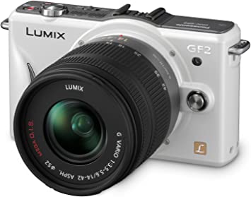 Panasonic Lumix DMC-GF2 12 MP Micro Four-Thirds Mirrorless Digital Camera with 3.0-Inch Touch-Screen LCD and 14-42mm Lens (White)