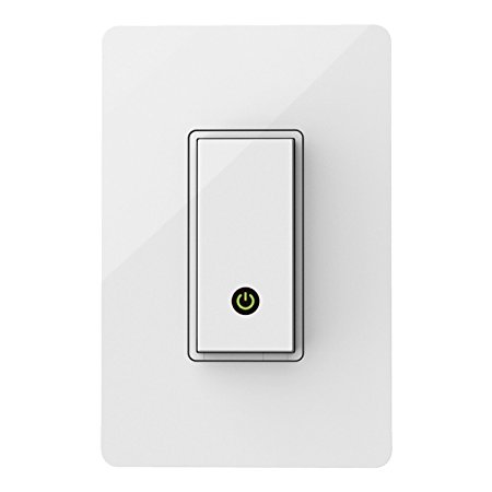 Wemo Light Switch, Wi-Fi enabled, Amazon Alexa and Google Home Accessories (Certified Refurbished)