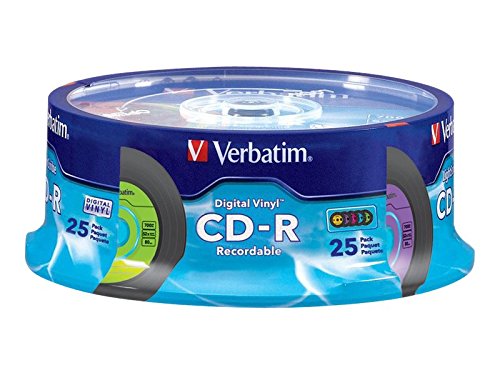 Verbatim CD-R 80min 52X with Digital Vinyl Surface - 25pk Spindle 94488