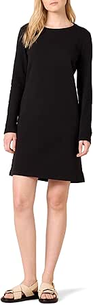 Amazon Essentials Women's Crewneck Long-Sleeve Fleece Above-The-Knee Dress