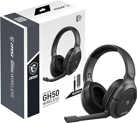 MSI IMMERSE GH50 WIRELES Gaming Headset, 7.1 Surround Sound