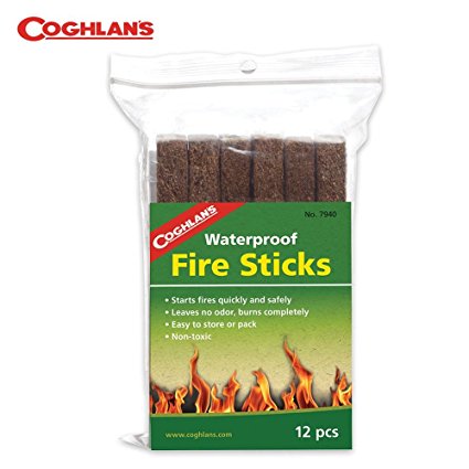 Coghlans 7940 12-Pack Waterproof Fire Sticks