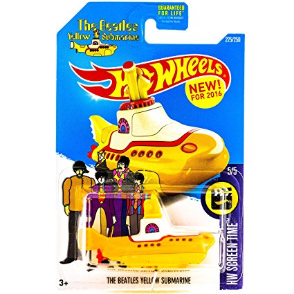 Hot Wheels 2016 The Beatles Yellow Submarine 1:64 Scaled Die-Cast Vehicle