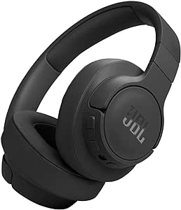 JBL Tune 770NC - Adaptive Noise Cancelling with Smart Ambient Wireless Over-Ear Headphones, Bluetooth 5.3, Up to 70H Battery Life with Speed Charge, Lightweight, Comfortable & Foldable Design (Black)