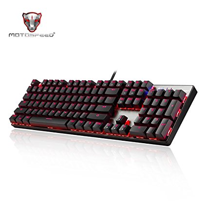 Motospeed Inflictor CK104 Gaming Keyboard(CK104 Red)