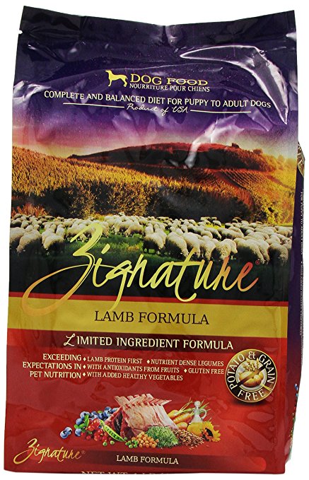 Zignature Lamb Dry Dog Food, 4-Pound
