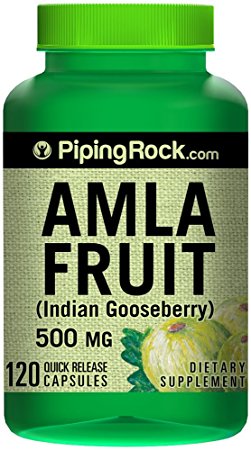 Amla Fruit 500 mg (Indian Gooseberry) 120 Capsules