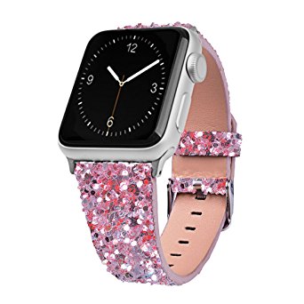 Urberry 38mm Bling Glitter Replacement Band for Apple Watch Series 2, Series 1, Sport, Edition
