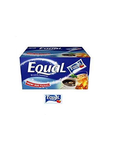 Equal Zero Calorie Sweetener - 800 Packets (2 Pack) - Total 1600 Packets