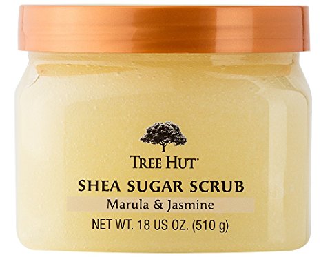 Tree Hut Shea Sugar Scrub, Marula/Jasmine, 18 Ounce (Pack of 3)