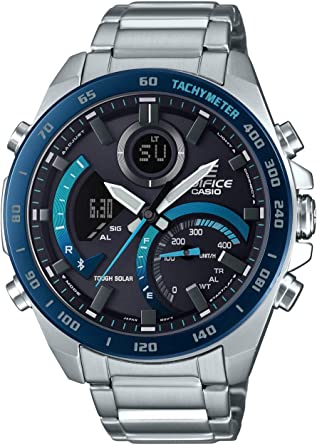 Casio Edifice ECB-900YDB-1BDR Analog Quartz Silver Stainless Steel Men Watch