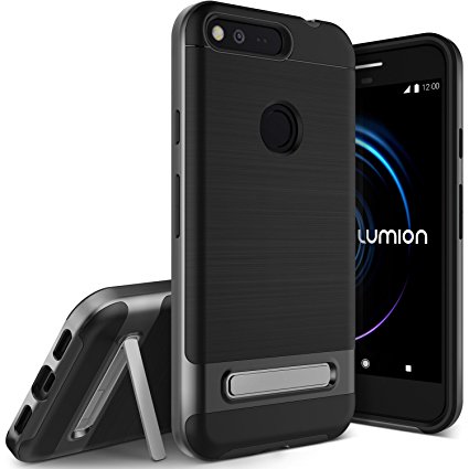 Google Pixel XL Case, Dual Layer Rugged Hard Drop Protection Slim Thin Fit Full Body Heavy Duty [Shock Absorption] Cover For Google Pixel XL by Lumion (Guardian - Dark Silver)