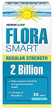 Renew Life FloraSmart Probiotic, 2 Billion, 30 Tablets
