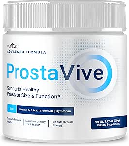 Prostavive Powder Advance Formula - Maximum Strength, ProstaVive Supplement Official Formula with Vitamin A, Vitamin C, Vitamin D, Zinc, Chromium, Prosta Vive Powder Reviews (1 Pack)