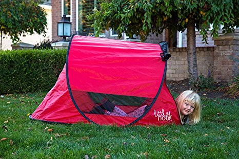 Little Nook Children's Pop Up Play Tent for Fun Indoor and Outdoor Play (Red)