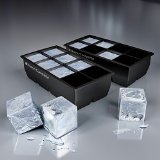 Best Ice Cube Trays - 2 Large Silicone Pack - 16 Giant 2 Inch Ice Cubes Molds