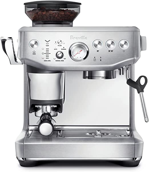 the Barista Express® Impress Espresso Machine, Brushed Stainless Steel, BES876BSS