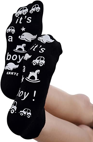 CAKYE Women's Labor and Delivery Inspirational Fun Non Skid Push Socks for Maternity Hospital