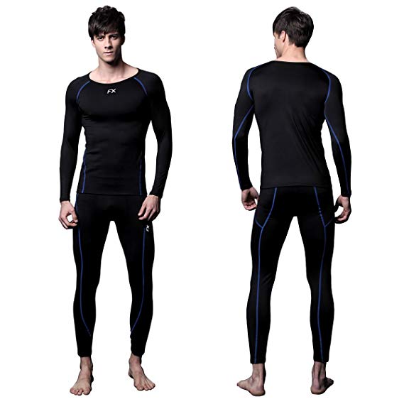FITEXTREME Mens MAXHEAT Compression Performance Long Johns Thermal Underwear