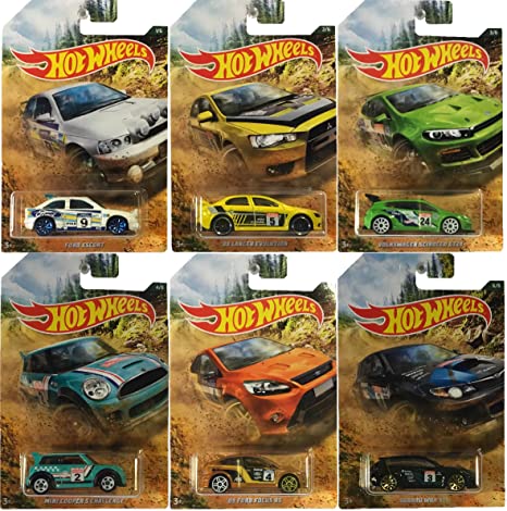 Hot Wheels 2019 Rally Car Set of 6