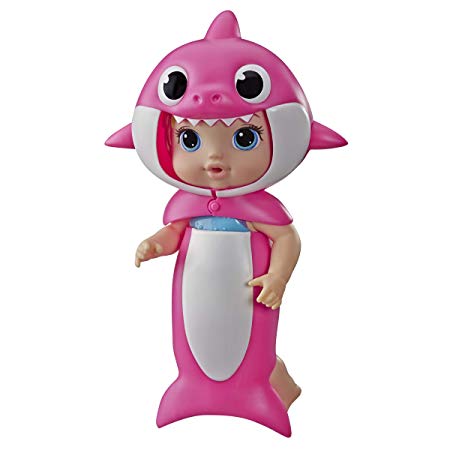 Baby Alive, Baby Shark Blonde Hair Doll, with Tail and Hood, Inspired by Hit Song and Dance, Waterplay Toy for Kids Ages 3 Years Old and Up (Amazon Exclusive)