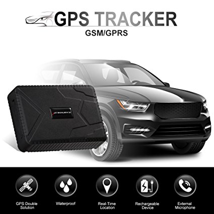 Car GPS Tracker Anti-Lost Waterproof GPS Tracker, 120 days Standby GSM/GPRS Real Time Tracking Device Locator for Cars SUVs Motorcycles Trucks Vehicles