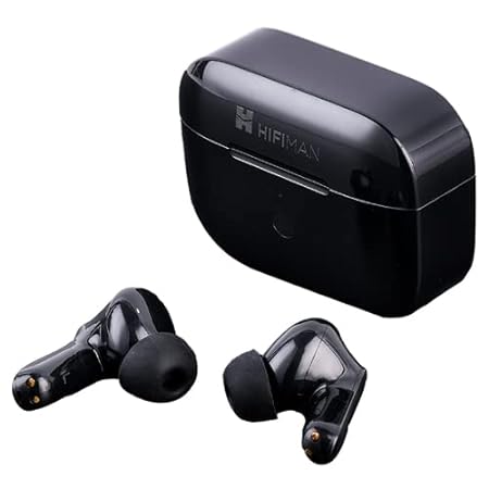 HIFIMAN New TWS500 True Wireless in Ear Earbuds Active Noise Cancellation(Upto 35dB)/ENC,60ms Extreme Low Latency, Touch Controls, Bluetooth 5.2 and 26-Hour Battery Life, Piano Black