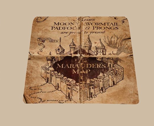 Harry Potter inspired Marauders Map Mousepad mouse pad