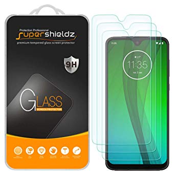 [3-Pack] Supershieldz for Motorola Moto G7 Tempered Glass Screen Protector, Anti-Scratch, Bubble Free, Lifetime Replacement