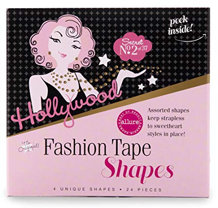 Hollywood Fashion Secrets Double Sided Medical quality apparel and body tape in 4 Shapes, skinny, curve, trapezoid and wide