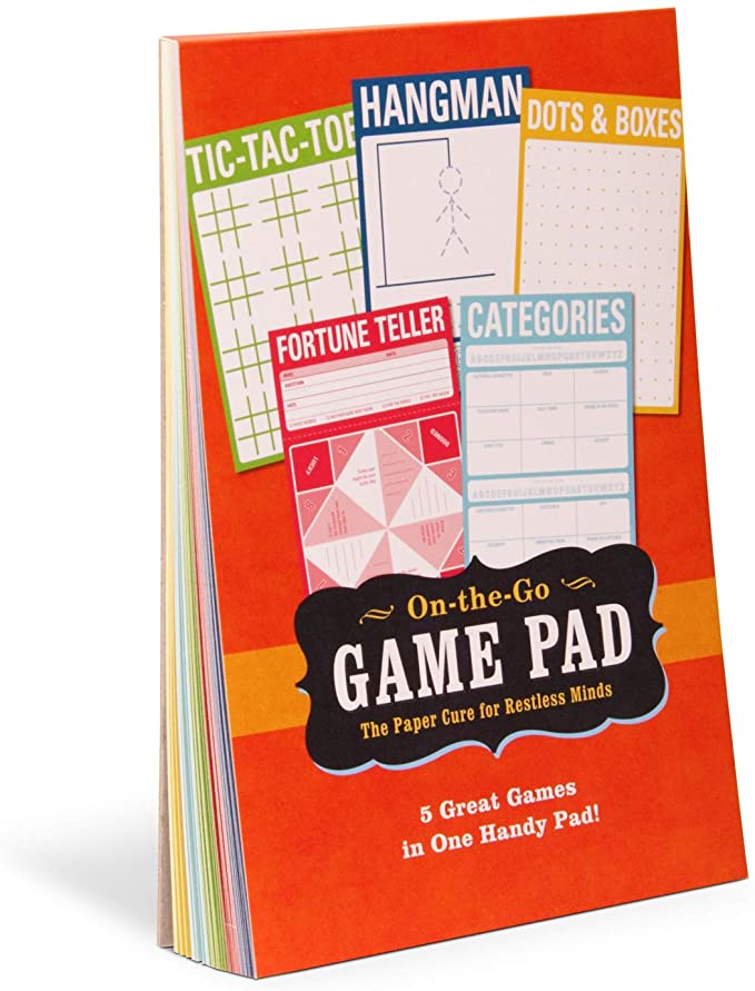 Knock Knock On-The-Go Game Pad 1, Travel Activity Pad for Kids, 6 x 9-inches