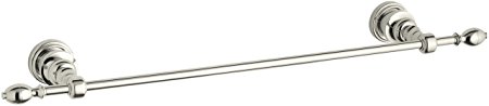 Kohler K-6816-SN Iv Georges Brass 18" Towel Bar, Vibrant Polished Nickel