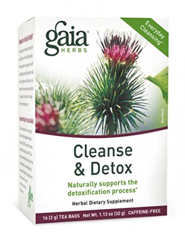Gaia Herbs Cleanse and Detox Herbal Tea, 16 Count
