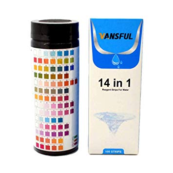 Vansful Professional 14 in 1 Drinking Water Test Kit, 100 Strips Mega Pack For Easy Home Testing With Fast & Accurate Results
