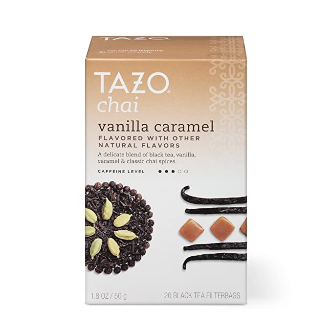Tazo, Tea Vanilla Caramel Chai Filterbags, 20 Count