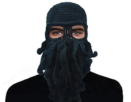 Octopus Entacle Beanie Wind Mask Knit Hat Cthulhu Fisher Cap